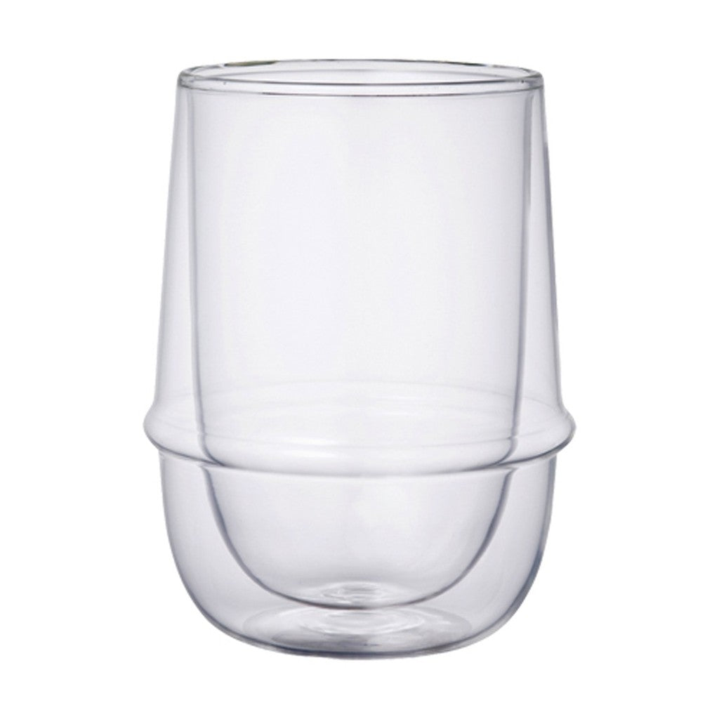 KINTO KRONOS Double Wall Iced Tea Glass 350ml Heat-Resistant Glass Microwave and Dishwasher Safe Gift Present 23106