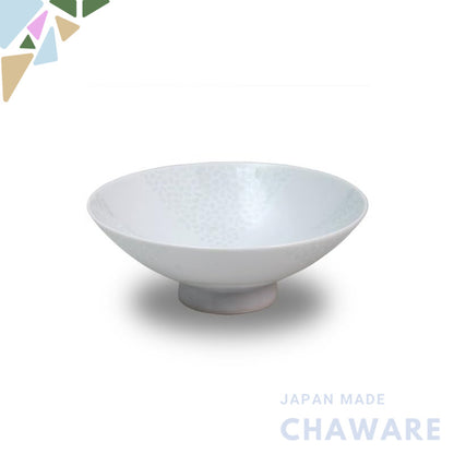 Hakusan Pottery Flat Tea Bowl White (Approx.) φ15×5.3cm A-15 Designed by Masahiro Mori Hasami Ware Made in Japan