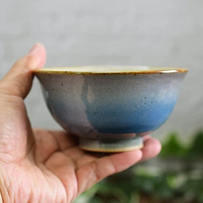 【made in japan】
Waza no Kura Stylish Pair of Matcha Tea Bowls - Kutani Ware Ceramic Rice Bowls, High-End Japanese Tableware, Perfect for Wedding Anniversaries and Gifts.