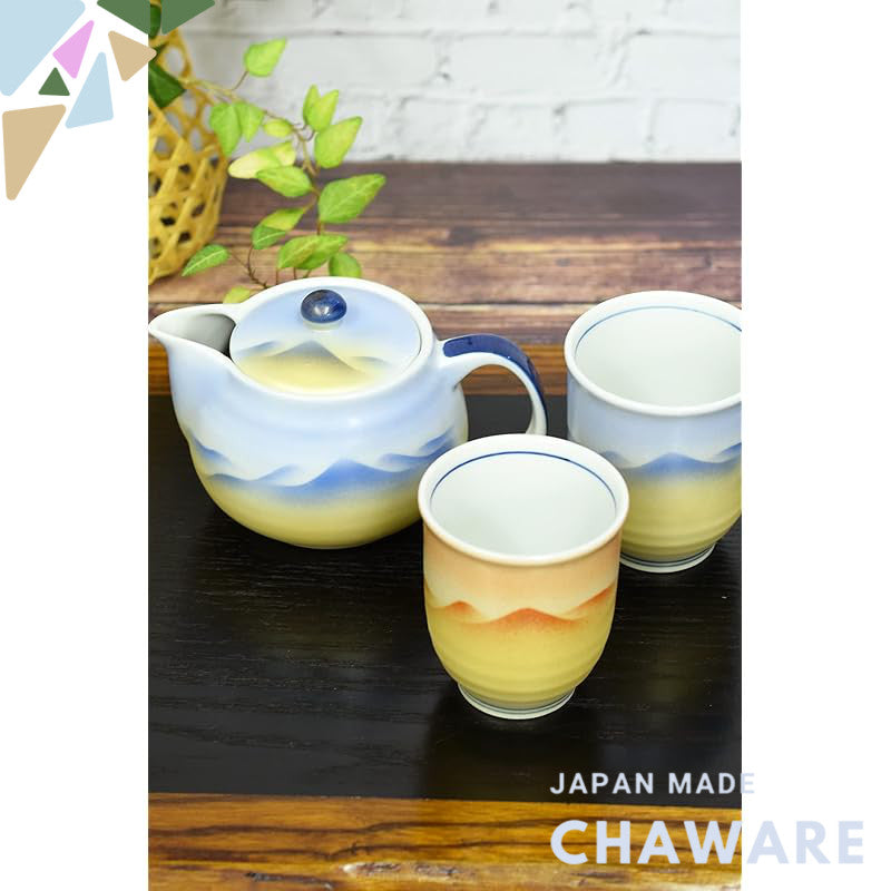 【made in japan】
Pair of Kutani Ceramic Tea Cups and Teapot Set, Japanese Kutani Ware, Traditional Japanese Tableware, Ma