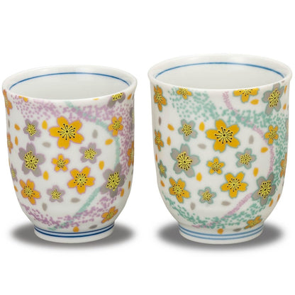 【made in japan】
Kutani Yaki Pair Teacup and Teapot Set - Kyokusuihana Design, Traditional Japanese Tableware, High-Quality Ceramic, Made in Japan, Perfect for Tea Lovers.