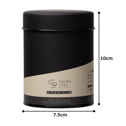 CHABAKKA TEA PARKS SAUNA + TEA Hojicha Leaf Kakao Hojicha 50g [Tea Can] - Relax with aromatic tea and sauna experience.