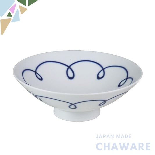 Hakusan Pottery Flat Tea Bowl White (Approx.) φ15×5.3cm Designed by Masahiro Mori Hasami Ware Made in Japan ST-10