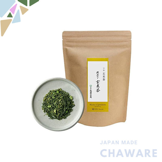 Gion Tsujiri Kyoto Genmaicha with Matcha Tea Leaves 200g [Gift, Present, Souvenir]