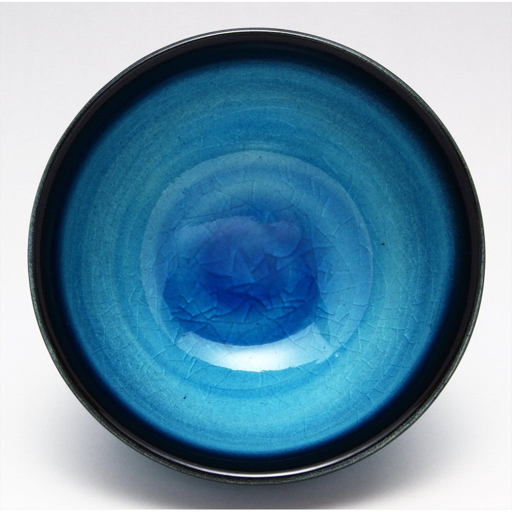 [made in japan]
Mino Ware Higashiyama Kiln "Turquoise Blue" Sencha Bowl Cup, Approx. Diameter 9cm x Height 5cm, Capacity 120ml, Japanese Tableware, Made in Japan 551-0065