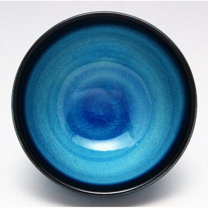 [made in japan]
Mino Ware Higashiyama Kiln "Turquoise Blue" Sencha Bowl Cup, Approx. Diameter 9cm x Height 5cm, Capacity 120ml, Japanese Tableware, Made in Japan 551-0065