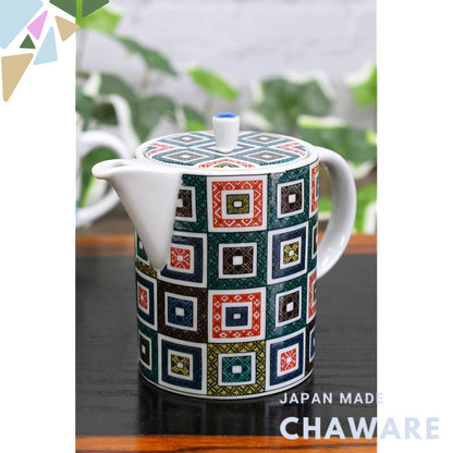 【made in japan】
Stylish Kutani Porcelain Teapot with Stone Pattern, Premium Japanese Ceramics, Includes Tea Strainer, Pe