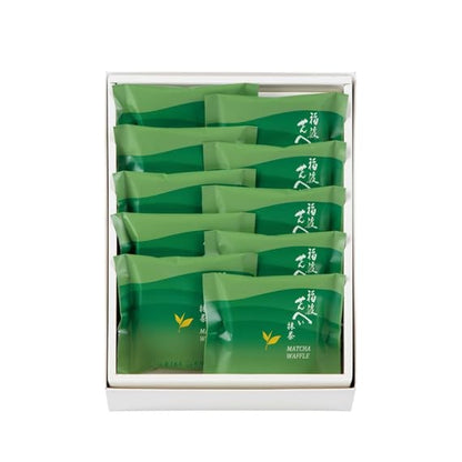 Genkicchoan Fukuwatari Senbei Matcha Gift Box (10 or 18 pieces)