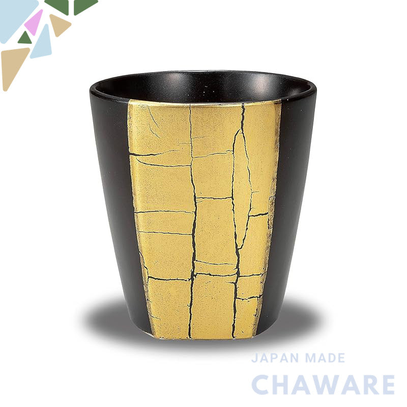 【made in japan】
Stylish Japanese Tableware and Sake Cups, Kutani Ware Shochu Glasses with Gold Leaf Design, Premium Cera