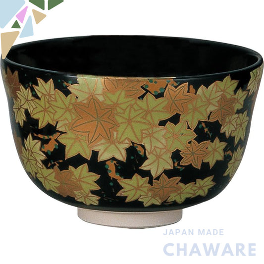【made in japan】
Miyachi Eikou Matcha Bowl, Black - Size: Diameter 12.4cm x Height 7.8cm, Featuring Black Nishiki with Bl