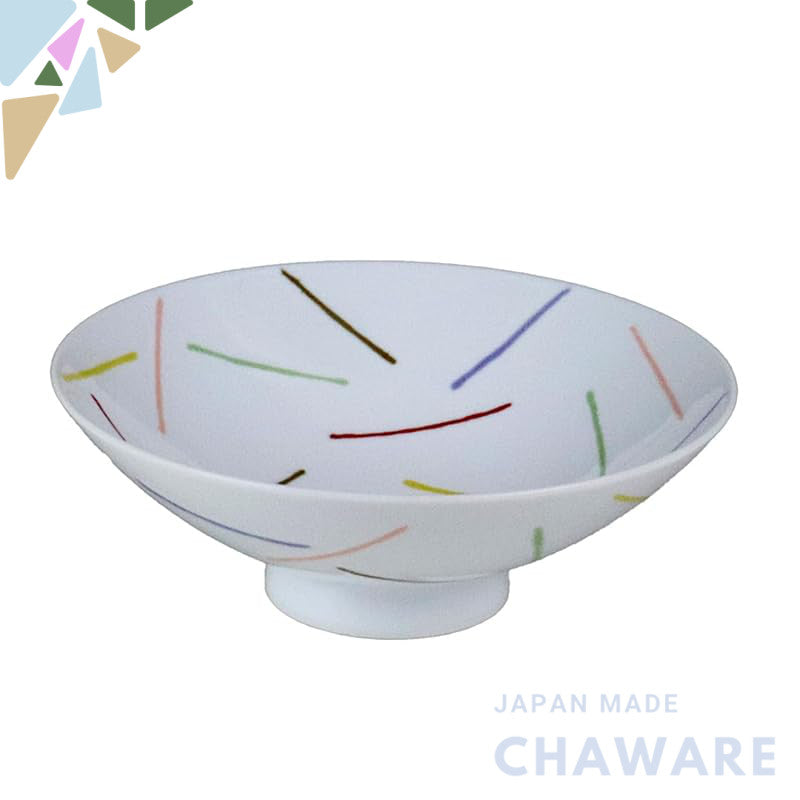 Hakusan Porcelain Flat Tea Bowl White (approximately) φ15×5.3cm AB-1 Designed by Masahiro Mori Hasami Ware Made in Japan