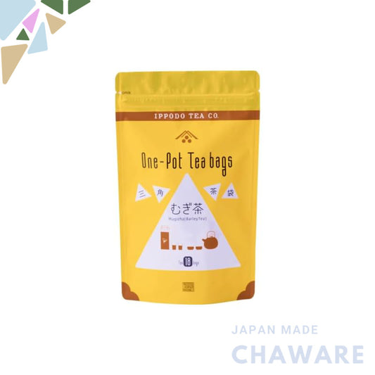Ippodo Tea Shop Triangular Tea Bags Barley Tea - 18 Bags Pack, Perfect for Refreshing and Healthy Beverage Choice. Enjoy