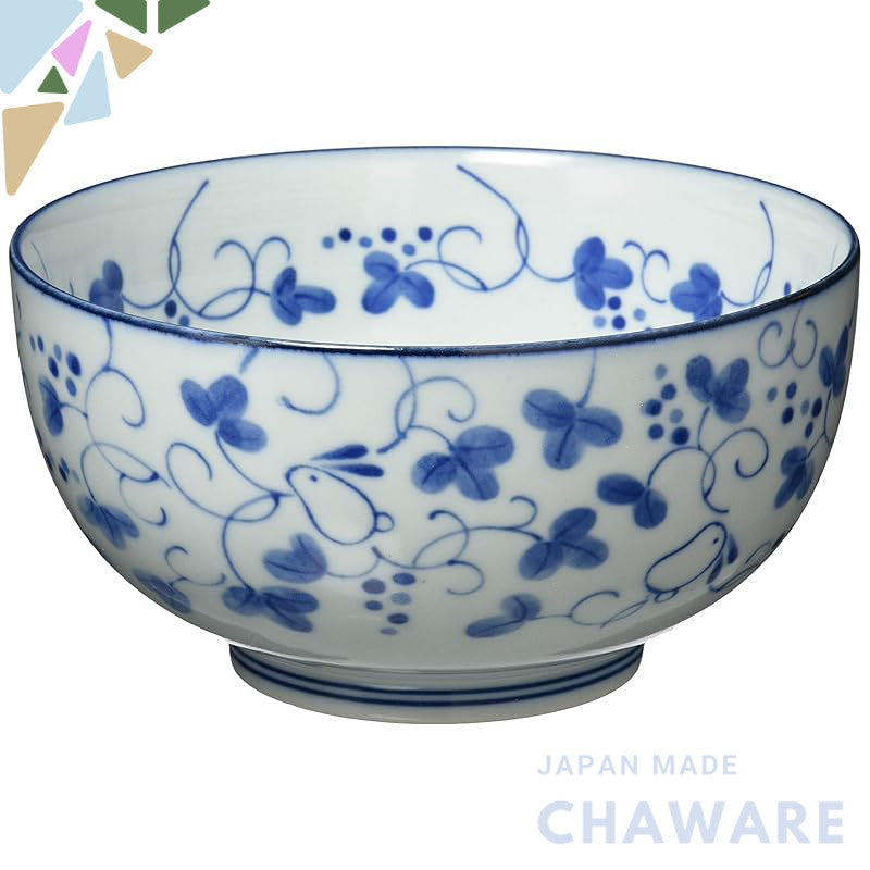 【made in japan】
Mino Ware Rabbit Pattern Bowl - 16.5 cm Diameter, 8.5 cm Height, Ideal for Ramen, Udon, and Soba. Microw