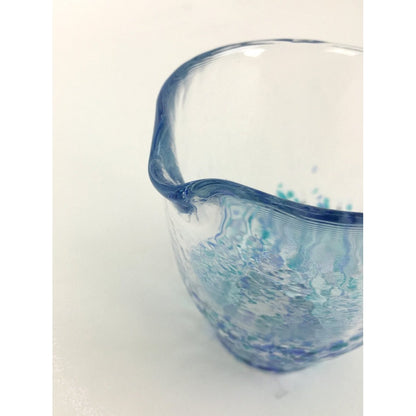 ADERIA Tsugaru Glass Pitcher Hydrangea 250ml Made in Japan Tokkuri Cold Sake Server Glass Ochoko Sake Cup Stylish Chilled Container Gift for Women Mother's Day Father's Day Couples Men Housewarming Celebration Wedding Gift Greeting Small Retirement Presen