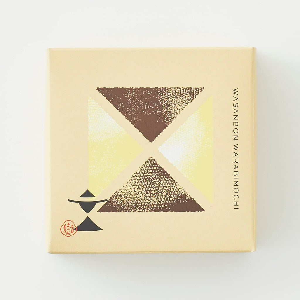 [made in Japan] Bun no Suke Tea House Warabi Mochi Assortment (Wasanbon & Matcha), 2 pieces (116g each) - A delightful traditional Japanese dessert with rich flavors ideal for any occasion!