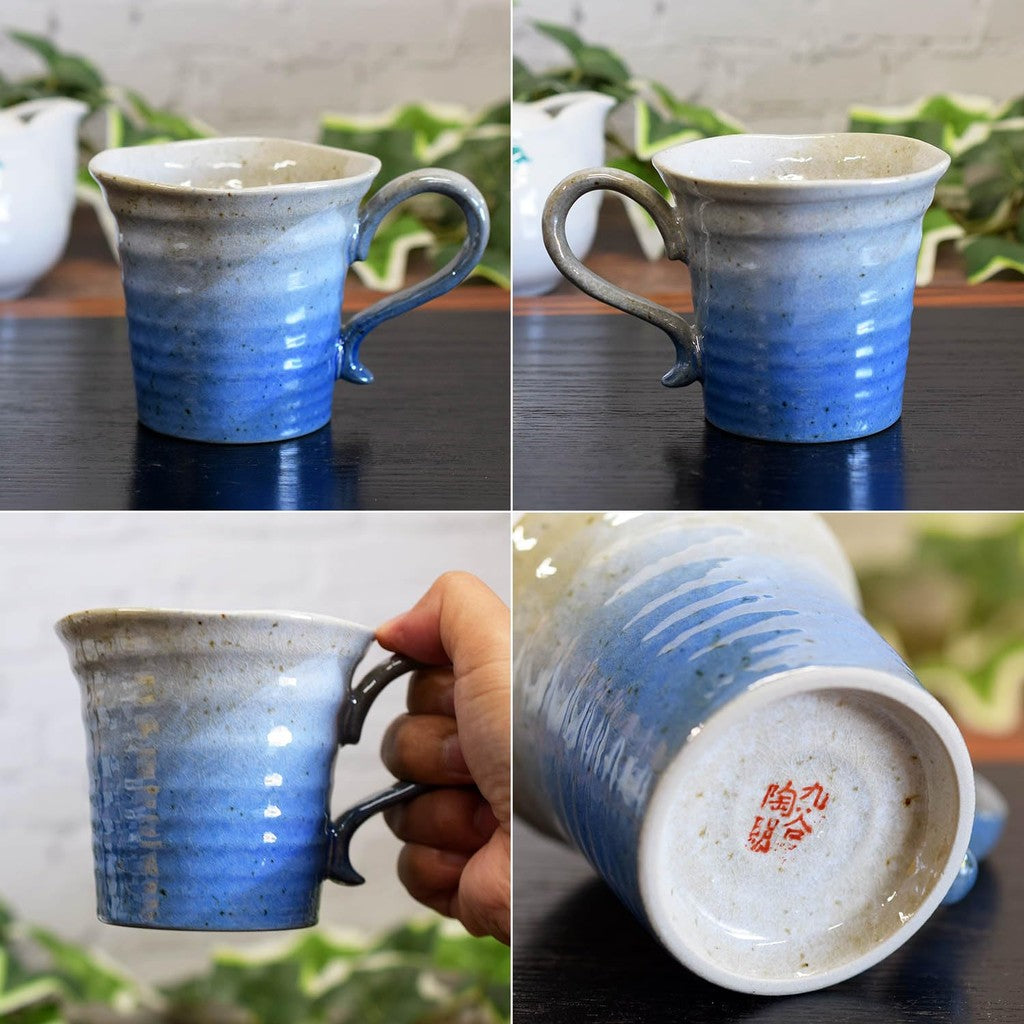 【made in japan】
Elegant Kutani Ware Glazed Mug - High-Quality Ceramic, Made in Japan