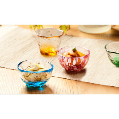 ADERIA Tsugaru Glass Sake Cup "Kino-me" C-2 50ml Made in Japan in a Decorative Box - Ochoko Sake Glass for Japanese Sake - Stylish Gift for Women - Ideal for Mother's Day, Father's Day, Couples, Men - Housewarming Celebration, Weddings, Greetings, Retirem