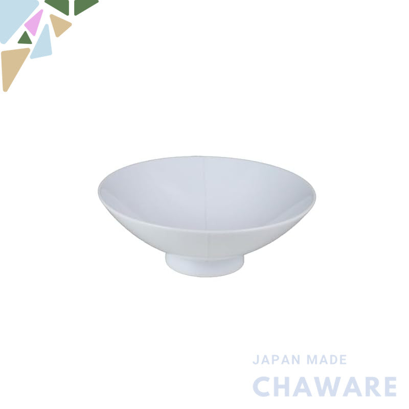 Hakusan Porcelain Flat Tea Bowl White (approximately) φ15×5.3cm A-1 Design by Masahiro Mori Hasami Ware Made in Japan