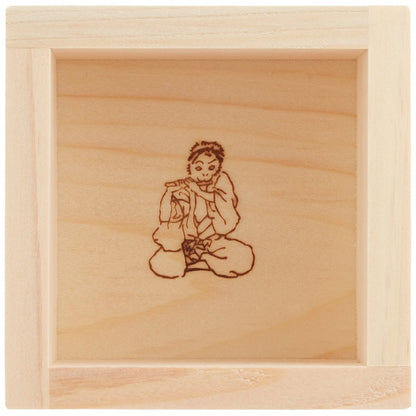 ADERIA Sake Glass Lucky Animals Monkey Masu Sake Glass 100ml [Premium Nippon Taste / Wooden Masu with Cup] Made in Japan Gift Boxed Birthday Gift Present 6786