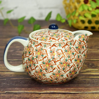 [made in Japan]
Stylish Japanese Tableware - Kutani Ware Teapot with Flower Pattern, Includes Strainer, High-End Ceramic, Perfect for Birthdays, Authentic Japanese Design