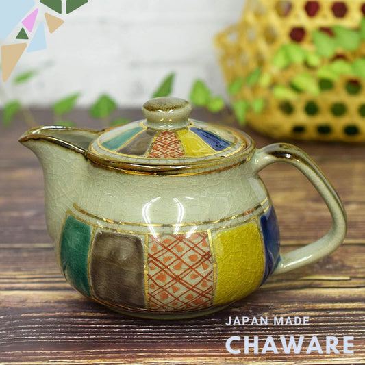【made in japan】
Stylish Japanese Kyusu Teapot from Kutani Ware, Ceramic Pot with Paper Balloon Design, Includes Tea Stra