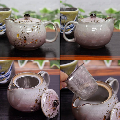【made in japan】
Stylish Japanese Pottery Teapot by Waza no Kura - Kutani Ware with Glazed Colorful Design and Strainer, High-Quality Ceramic Tableware, Perfect for Gifts, Made in Japan.