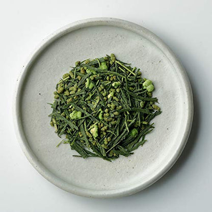 Gion Tsujiri Kyoto Genmaicha with Matcha Tea Leaves 200g [Gift, Souvenir]