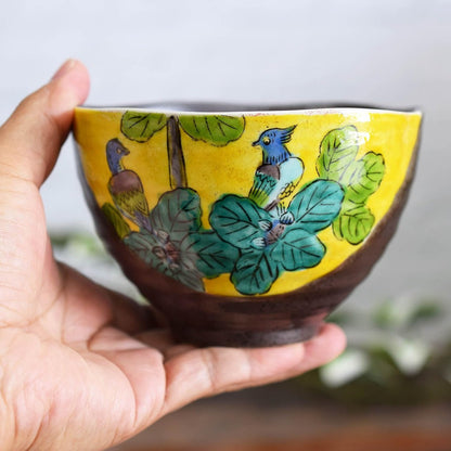 【made in japan】
Stylish Japanese Tea Bowl by Waza no Kura - Kutani Porcelain Rice Bowl for Chazuke, Yoshidaya, Premium Tableware, Made in Japan, Perfect for Birthdays, Milestone Celebrations, or Gifting.
