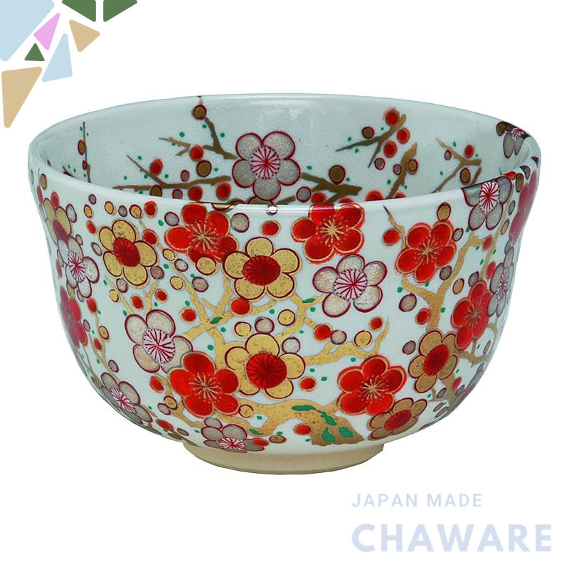 【made in japan】
Miyachi Eikou Matcha Bowl - White, Size: Diameter 12.4cm x Height 7.8cm, Featuring Traditional Hand-Pain