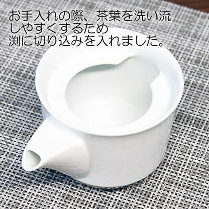 Hakusan Pottery Kyusu Teapot Iron Blue (Approx.) 12.4×9×8cm 250ml Chaho Hasami Ware Made in Japan