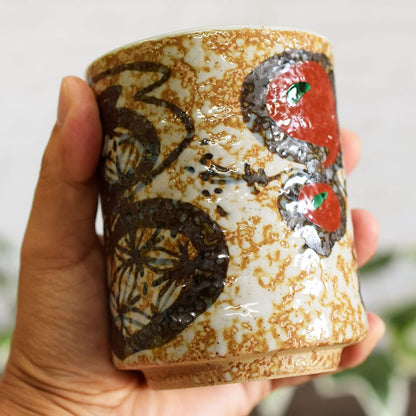 [Made in Japan] 77th Birthday Celebration Lucky Mug for Longevity - Six-Sided Design for a Joyful Kenju Celebration. Ideal as a Health Wish Present and for Special Occasions.