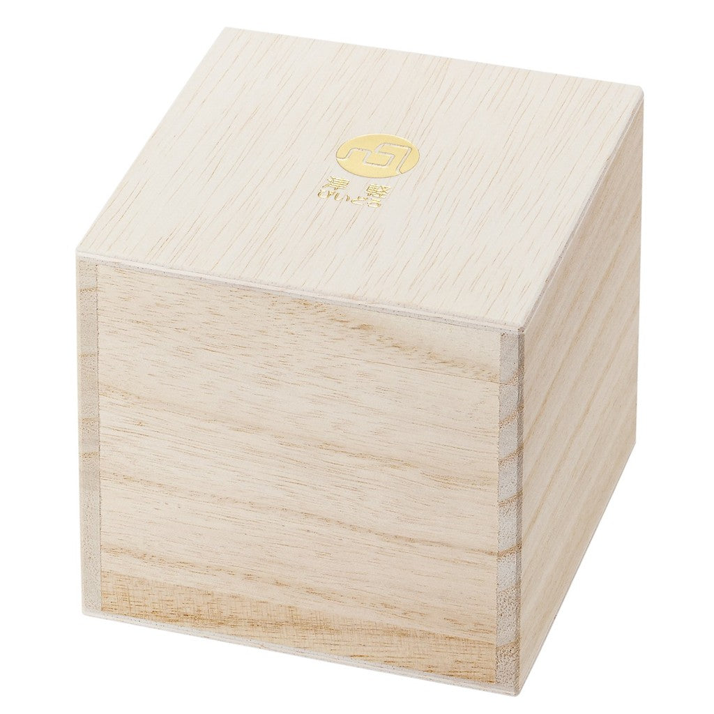 ADERIA Tsugaru Biidoro Ice Flower Gold Decoration Rock Glass 300ml Made in Japan in a Special Wooden Box for Highball, Whiskey, Beer, Sake, Shochu, Stylish Brandy, Beer Gift for Women, Mother's Day, Father's Day, Couples, Men, Housewarming, Weddings, Gree