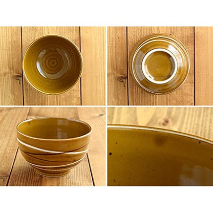 [made in japan]
Tableware East Spiral Rice Bowl - Minoruba Donburi, Tea Cup, Soup Bowl, Dish, Salad Bowl, Multi-functional Dining Set for Various Meals.