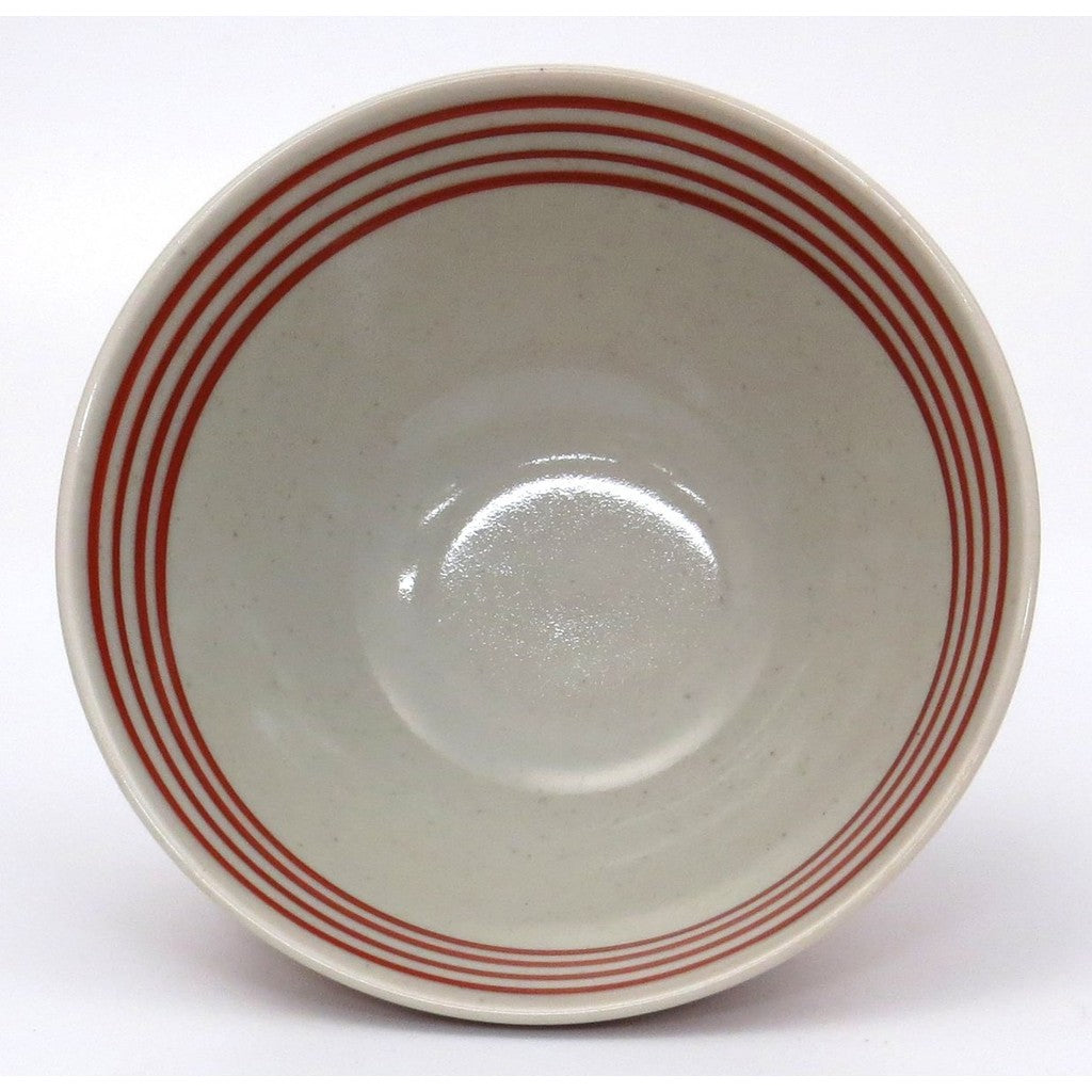 Hasami Ware Wayangama Kurawanka Rice Bowl in Red Komabana - Traditional Japanese Ceramics for Authentic Dining Experience. Ideal for Stylish Table Settings. - Made in Japan