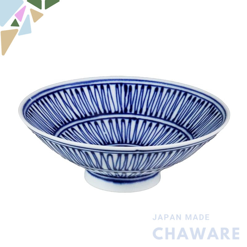 Hakusan Pottery Flat Tea Bowl Blue (Approx.) φ15 × 5.3 cm Design by Masahiro Mori Hasami Ware Made in Japan ST-22