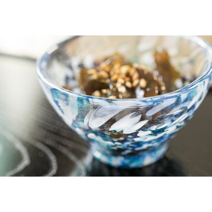 ADERIA Tsugaru Glass Sake Cup Hydrangea 85ml Made in Japan Gift Boxed Ochoko Guinom Glass for Sake Cold Sake Stylish Gift for Women Mother’s Day Father’s Day Couples Men Housewarming Wedding Greeting Visits Small Retirement Present Birthday Gift F49783