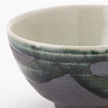 【made in japan】
Marui Seito Shigaraki Ware Hechimon Rice Bowl, Ceramic Tea Bowl with Black Glaze Flow Pattern, Diameter 11.5 cm x Height 6 cm, Made in Japan, MR-3-3500. Ideal for Enjoying Steamed Rice.