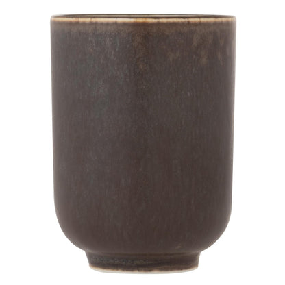 [made in Japan] TOKI1919 Karesansui Black Japanese Traditional Tea Cup 250ml, Diameter 6x9cm, Mino Ware Pottery, Microwave and Dishwasher Safe, Perfect for Restaurants, Cafes, and Japanese Cuisine, Made in Japan, 37F370-09.