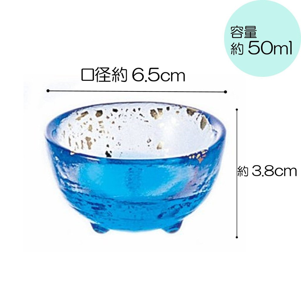 ADERIA Tsugaru Vidro Sake Cup Asano Tsuyu C-8 50ml Made in Japan with Gift Box. Ochoko, Guinomai for Sake, Glass for Chilled Sake, Stylish Sake Ware, Gift for Women, Mother's Day, Father's Day, Couples, Men, Housewarming Celebration, Wedding, Greetings, S