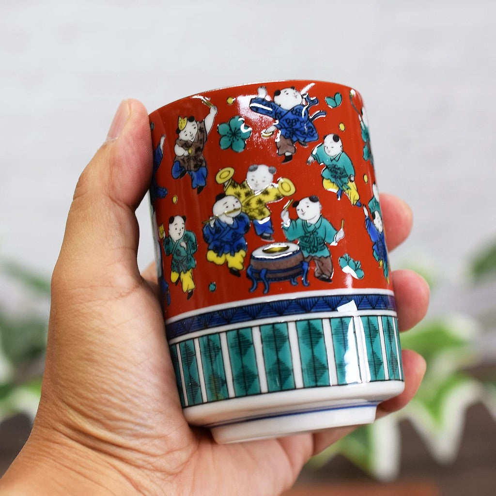 【made in japan】
Waza no Kura Stylish Kutani Ware High-Quality Ceramic Tea Cup, Wooden Rice, Japanese Tableware, Made in Japan, Elegant and Functional for Tea Enjoyment.