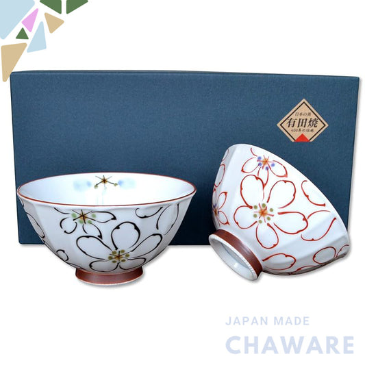 【made in japan】
Couple's Rice Bowl Set, Stylish Gift Boxed Pair, Arita Ware, Ayaka, Made in Japan, Perfect Present for W