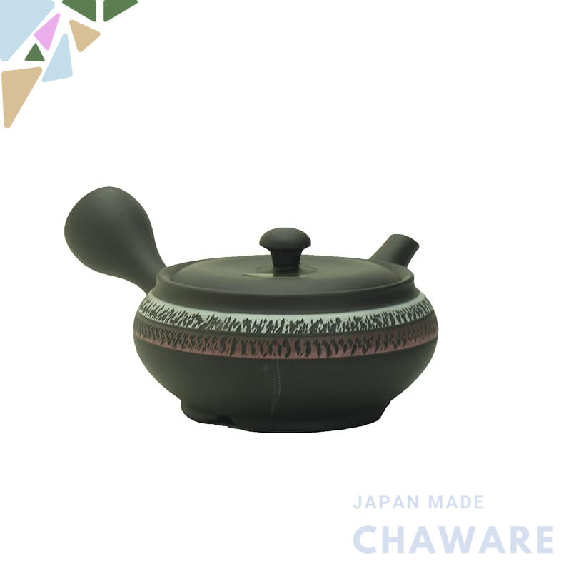 【made in japan】
Tokoname Ware Teapot Takespring 240ml with Mid-Band and Strainer for Deep Steamed Tea, Hojicha, and Genm