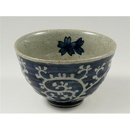 [Made in Japan] Arita Hasami Ware Shofuko Kiln Arabesque Pattern Matcha Bowl Set (Couple Tea Bowls) 20624 - Perfect for Traditional Japanese Tea Ceremonies and Gifts.