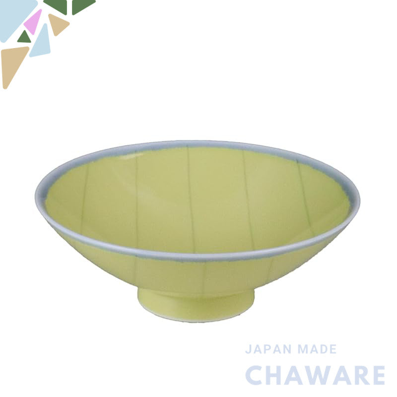 Hakusan Porcelain Flat Teacup Yellow (Approx.) φ15×5.3cm YM-1 Designed by Masahiro Mori Hasami-yaki Made in Japan