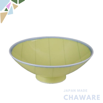 Hakusan Porcelain Flat Teacup Yellow (Approx.) φ15×5.3cm YM-1 Designed by Masahiro Mori Hasami-yaki Made in Japan