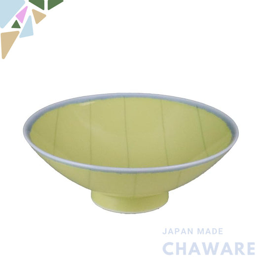 Hakusan Porcelain Flat Teacup Yellow (Approx.) φ15×5.3cm YM-1 Designed by Masahiro Mori Hasami-yaki Made in Japan