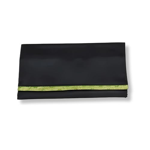 Tea ceremony utensil practice set, featuring a paper case, small chrysanthemum paper, purple cloth, fan (black lacquer, 6.5 inches), toothpick holder with resin toothpicks, for the Ura-Senke style, designed for men.