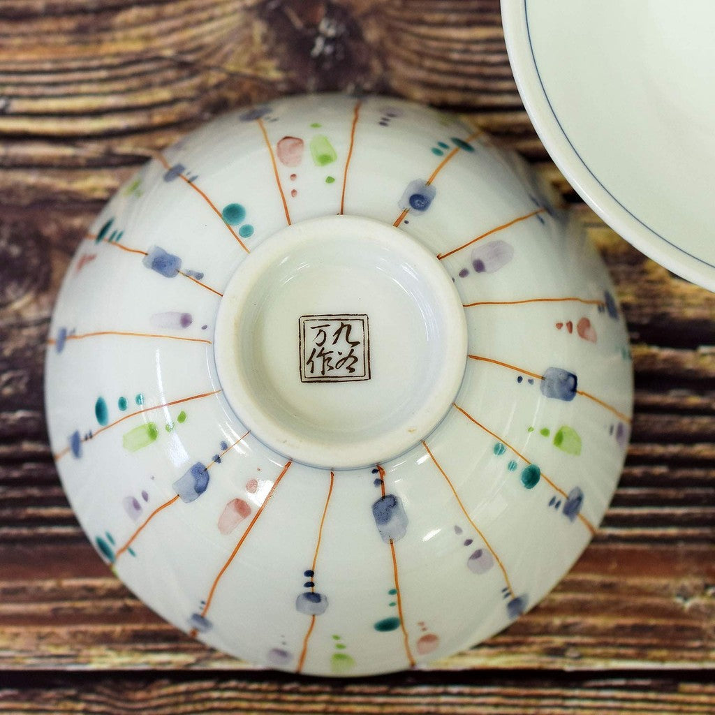 【made in japan】
Stylish Pair of Rice Bowls by Wazakura - Kutani Ceramics, Premium Quality Japanese Tableware, Perfect Wedding Gift, Celebrating Special Occasions like Milestone Birthdays, Made in Japan