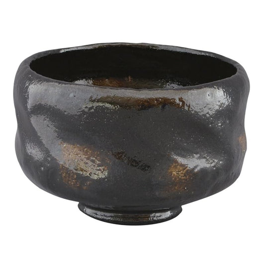 Kyoto Ware, Kiyomizu Ware, Shoraku Kiln, High Matcha Bowl, Kuro Raku, K4-1 Black