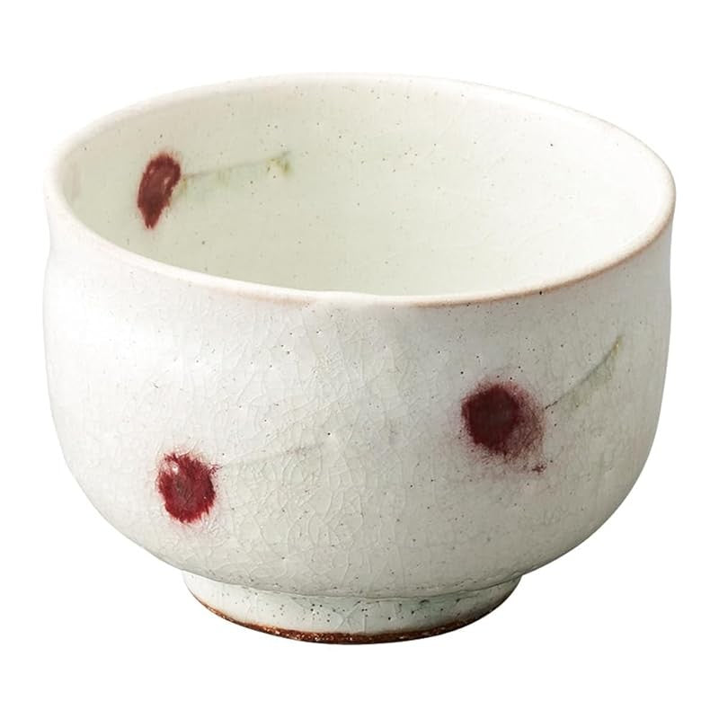 Marui Ceramic Shigaraki Ware Hachimmon Matcha Bowl Diameter approximately 11 cm Cherry Blossom White MR-3-4122